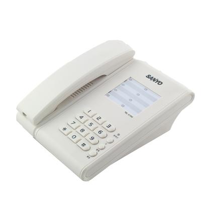 三洋 黑色白色模拟无绳铃声选择座式单机（子机）全国联保 电话机