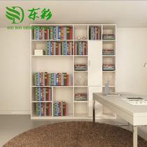 白枫色浮雕白人造板活动光面刨花板/三聚氰胺板框架结构储藏成人简约现代 书柜