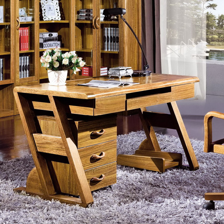 罗兰之恋 木组装人造板储藏单个现代中式 书桌