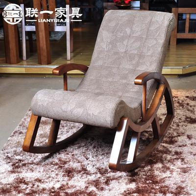 联一家具 橡木艺术成人简约现代 摇椅