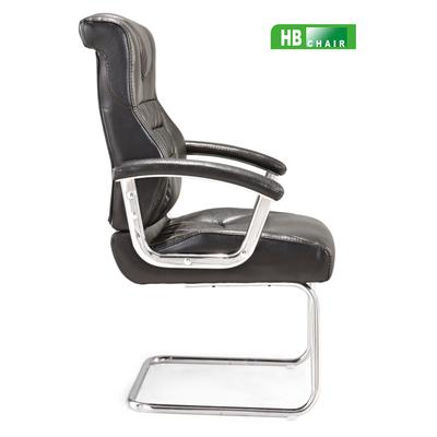 HB CHAIR 人造板固定扶手钢制脚皮艺胶合板 HF-505-2办公椅