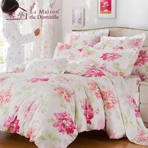 活性印花贡缎植物花卉床单式欧美风 床品件套四件套