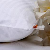条纹白色（一只）贡缎棉布长方形 枕头