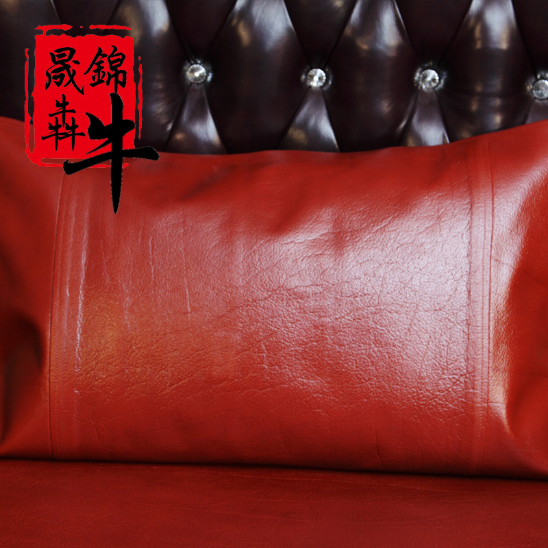 晟锦犇牛 平板式信封式牛皮枕席/枕片折叠式 凉席
