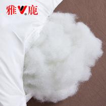 100%纯棉枕芯白色九孔枕斜纹布棉布纤维枕长方形 枕头