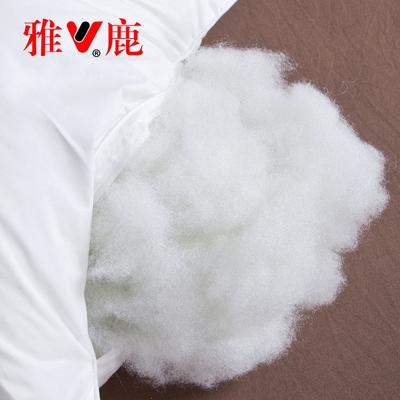 雅鹿 100%纯棉枕芯白色九孔枕斜纹布棉布纤维枕长方形 枕头
