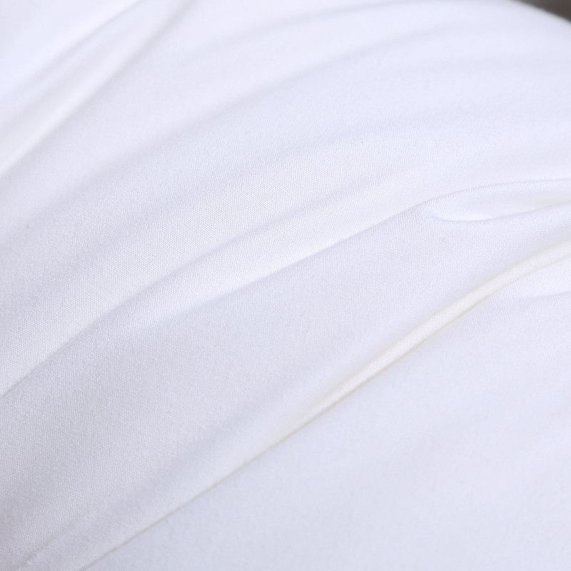 富安娜 白色棉布纤维枕长方形 813000220枕头