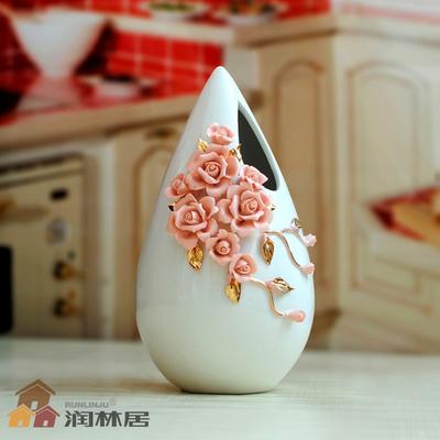 润林居 陶瓷台面C010&C011花瓶简约现代 花瓶