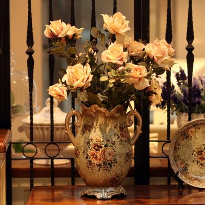 橡树庄园 陶瓷台面959-813花瓶欧式 花瓶