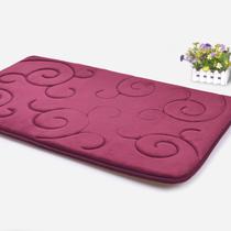 酒红色咖啡色紫罗兰绒面卧室纯色机器织造 地垫