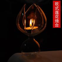 玻璃块状蜡烛欧式 zt023烛台