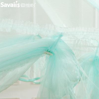 夏维怡 米色粉色蓝色玻璃纤维管蚊帐蒙古包式通用 蚊帐