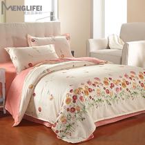 欧式斜纹植物花卉床单式欧美风 床品件套四件套