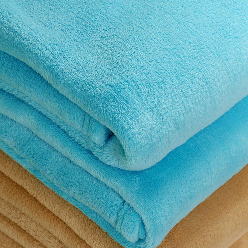 金喜路 2%-3%珊瑚绒毯夏季纯色简约现代 毛毯
