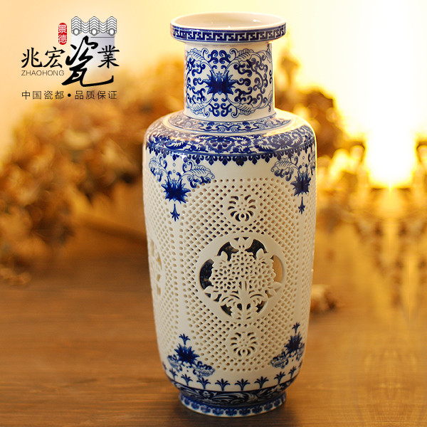 兆宏 陶瓷台面DC6035花瓶小号新古典 花瓶