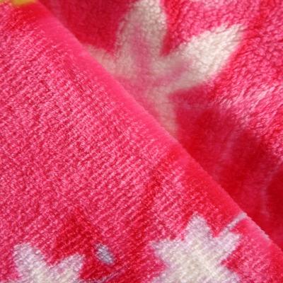 锦绣 2%-3%珊瑚绒毯一等品冬季植物花卉简约现代 毛毯