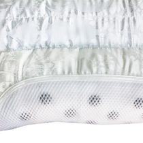 白色决明子斜纹布优等品棉布花草长方形 枕头护颈枕
