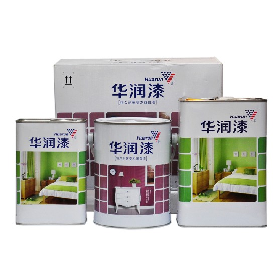 华润漆 聚酯漆白色面漆哑光防腐木器漆 涂料木器漆