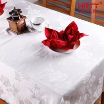 白色玫瑰花台布植物花卉简约现代 桌布