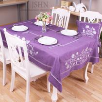 紫罗兰布植物花卉欧式 桌布