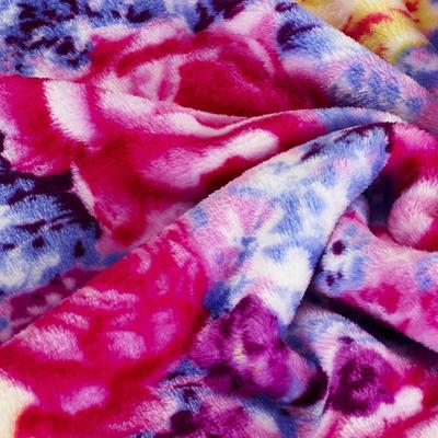 雷诺天蒙 珊瑚绒毯夏季植物花卉田园 毛毯