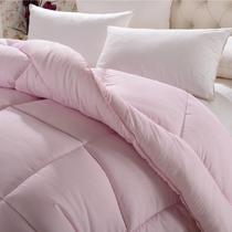 白色粉色绗缝超细纤维冬季磨毛涤棉化纤 被芯