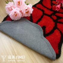 紫色图案南韩丝地毯化纤现代中式涤纶几何图案长方形中国风手工织造 地毯