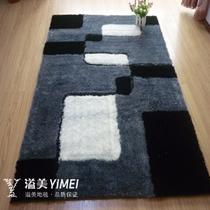 化纤涤纶几何图案正方形欧美手工织造 地毯