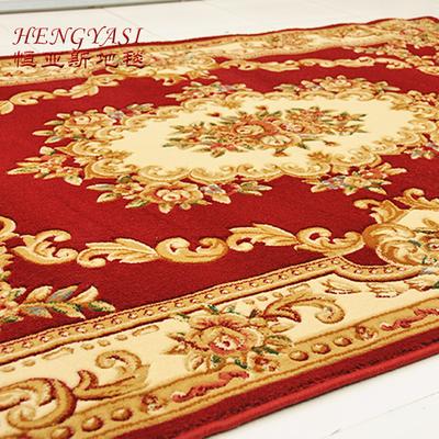 恒亚斯地毯 混纺欧式植物花卉长方形欧美手工织造 地毯
