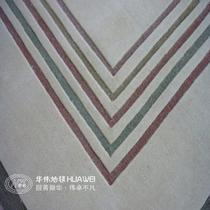 羊毛现代中式植物花卉长方形田园手工织造 地毯