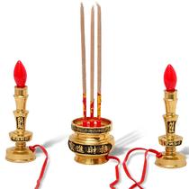铜枝形蜡烛现代中式 烛台