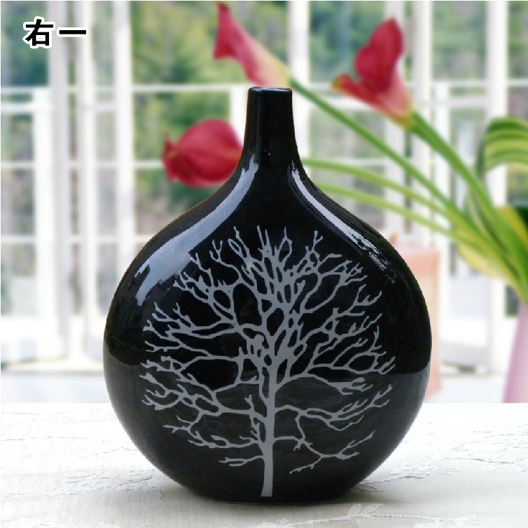 天泥 陶瓷台面花瓶欧式 花瓶