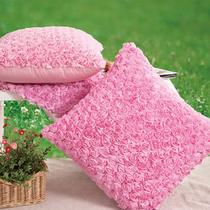 玫瑰之约抱枕布靠垫化纤植物花卉韩式 靠垫