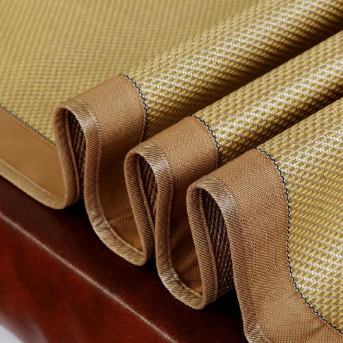 维妮丝土豪金冰藤席再生纤维素纤维凉席套件折叠式凉席