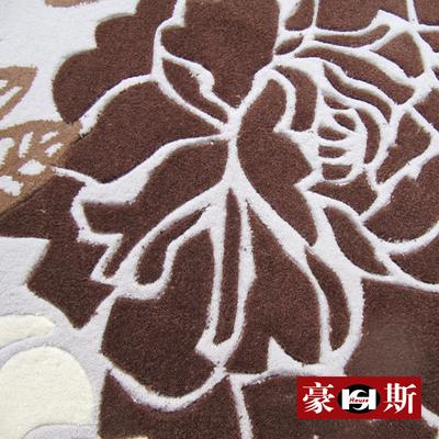 鸿升 预售025化纤欧式腈纶条纹长方形欧美手工织造 地毯