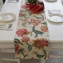 波西米亚双面桌旗布植物花卉田园 桌布
