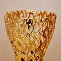 金色陶瓷落地花瓶新古典 花瓶