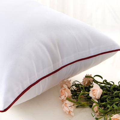 云卓家纺 单只白色涤棉纤维枕长方形 枕头
