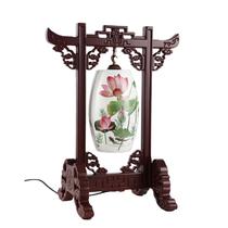 陶瓷木现代中式节能灯 台灯
