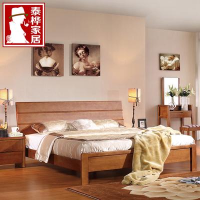 泰桦家居 100%纯实木TH216床枫木组装式架子床现代中式 床