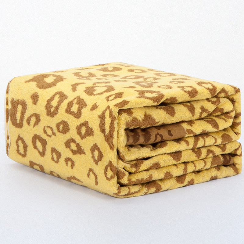 喜盈门 金黄色毛巾毯一等品夏季心形欧式 毛毯