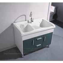 PVC板含带配套面盆一体陶瓷盆简约现代 D8037浴室柜