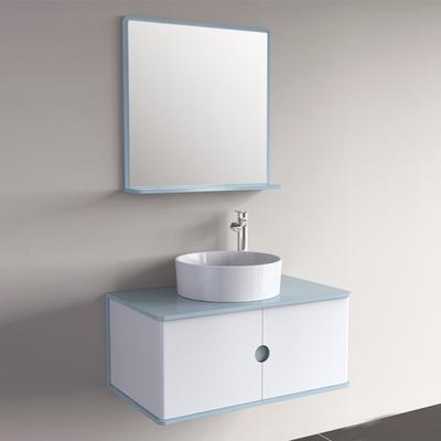 安华洁具 PVC板木质台面E0级简约现代 浴室柜