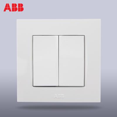 ABB 象牙白86型 由艺AU10253-WW白色开关