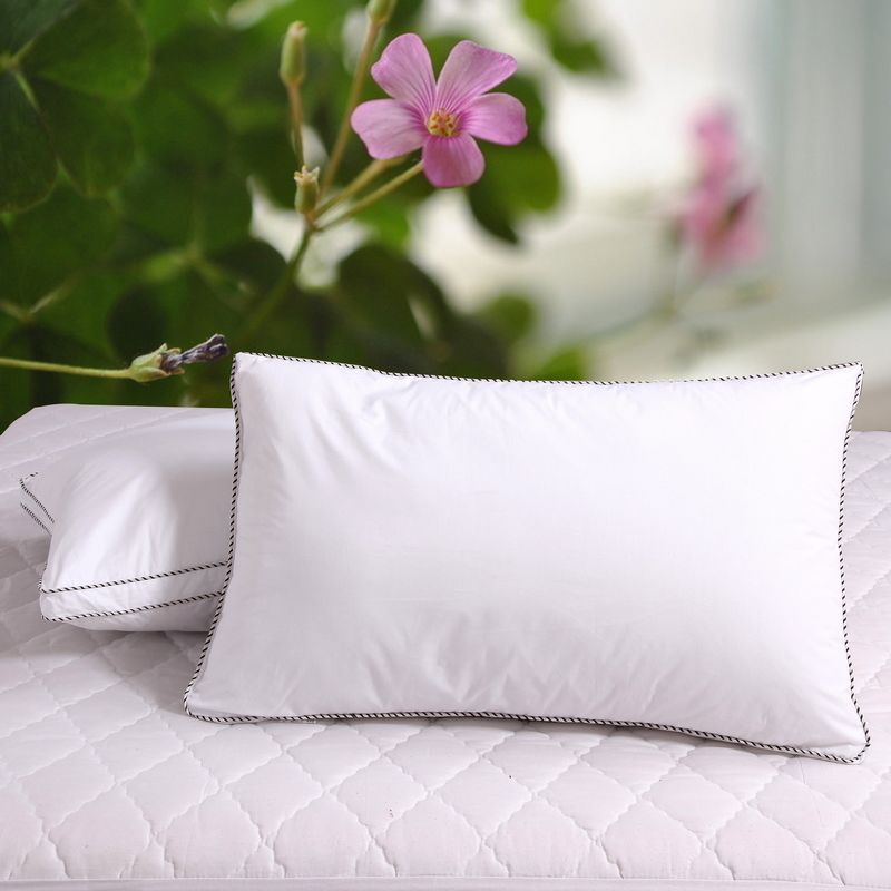 霓裳绣品 斜纹布一等品棉布纤维枕长方形 枕头