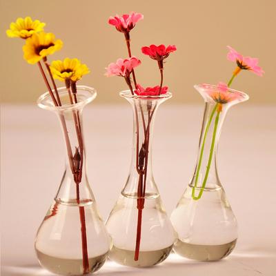 m．x made 4连体3连体玻璃台面花瓶中号欧式 花瓶