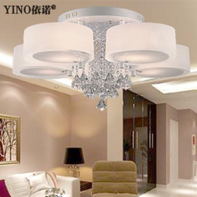 YINO 有机玻璃水晶简约现代吹塑圆形白炽灯节能灯LED 吸顶灯