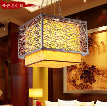丹妮龙 PVC木现代中式镂空雕花节能灯 2014吊灯