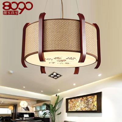 8090捌零玖零 PVC木现代中式节能灯LED 吊灯