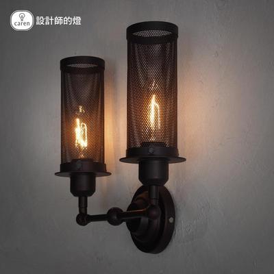 设计师的灯 美式乡村喷漆磨砂白炽灯节能灯LED WD-085-2壁灯